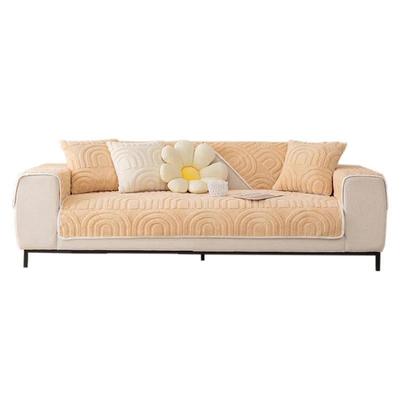 New Embossing Sofa Couch Covers Pets Kid Mat Modern Anti-slip Sofas Towel for Living Room Slipcover Sofa Protector Blanket