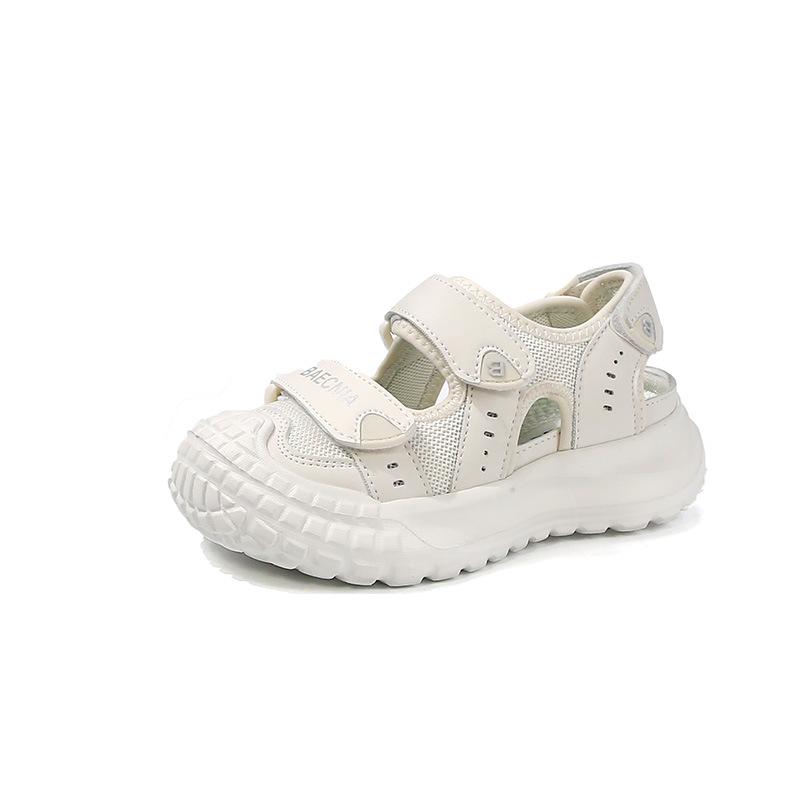 

Универсальные модные детские каркасные туфли 2025 лето популярные ажурные сандалии для маленькой девочки на мягкой подошве обувь для мальчиков 26-31 yards, 6 pairs in one hand