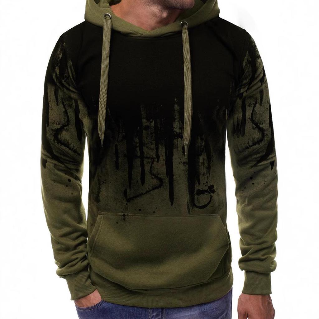 2020 Men's Ink-Splashed Camouflage Sweatshirt Hoodie