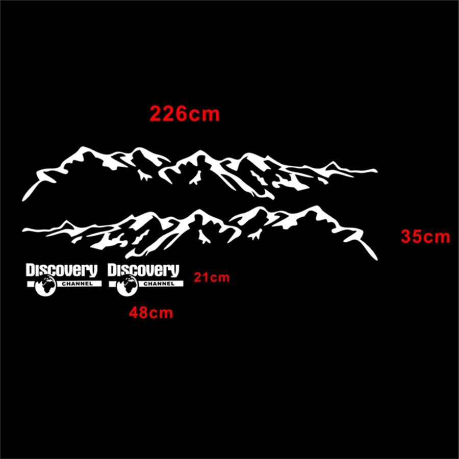 Autocollant Décoration Latérale de Porte de Voiture Mountain Styling Autocollants de Carrosserie Auto Pour Toyota