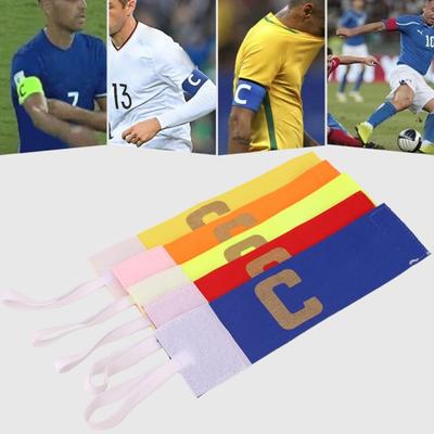 Futbol Kaptan Kol Bandı Naylon Elastik Ayarlanabilir Basketbol Kaptan Kol Bandı Açık Hava Futbol Oyuncusu Bandı