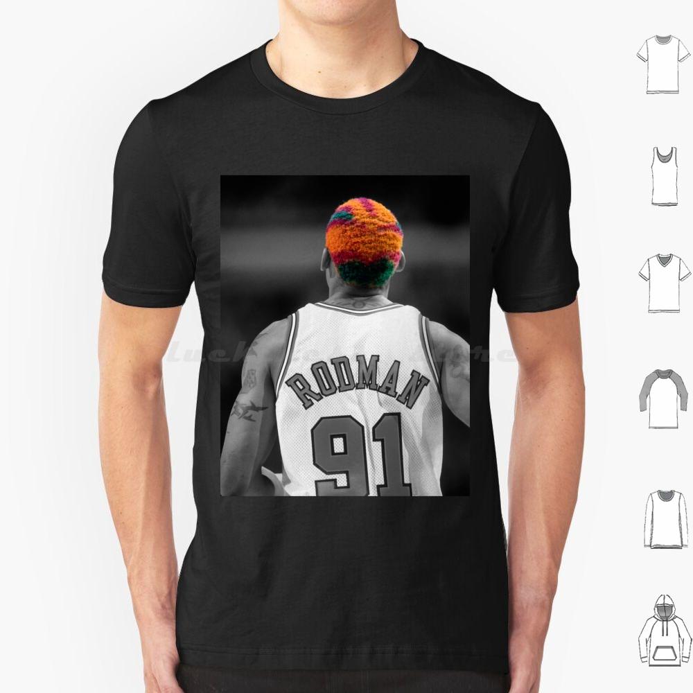 Dennis Rodman T Shirt 6xl Cotton Cool Tee Dennis Rodman Worm Basketball Playoffs Defensive Specialist Hall Of Fame Sports S