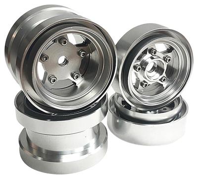 OPTION No.1 Aluminum Wheel Set for Grasshopper and Hornet (1 set/Silver) ALS008