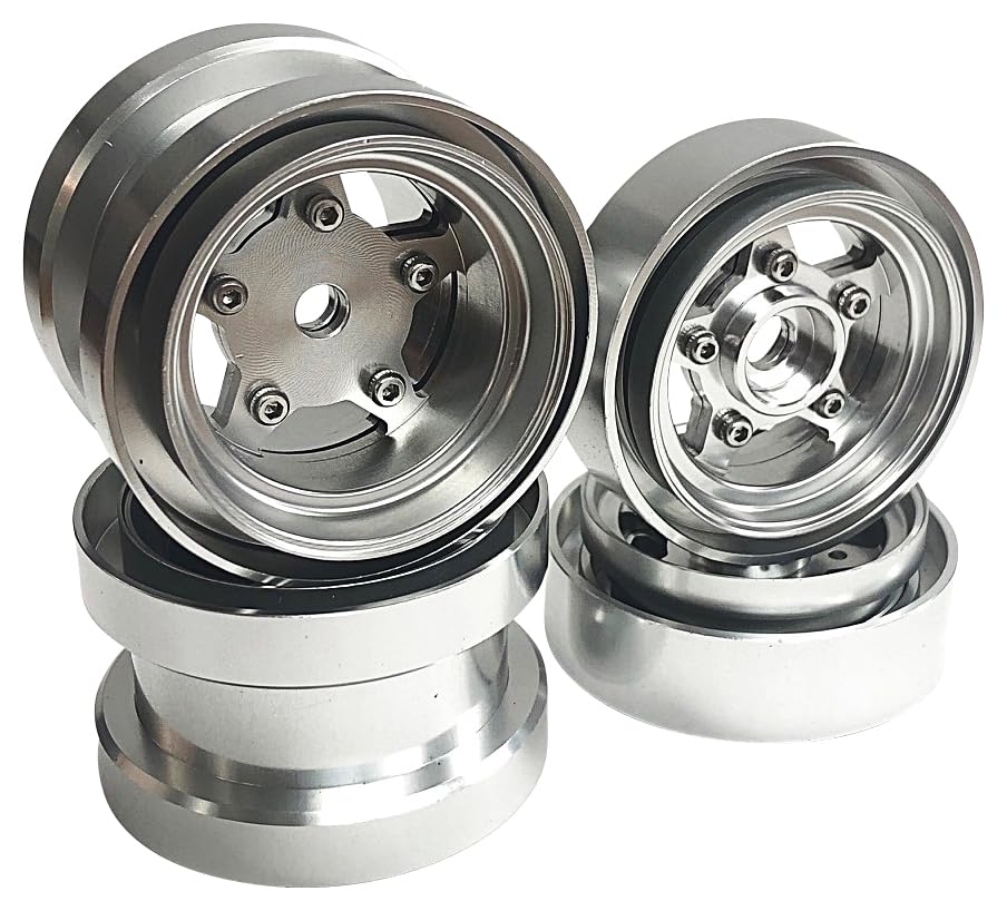 OPTION No.1 Aluminum Wheel Set for Grasshopper and Hornet (1 set/Silver) ALS008