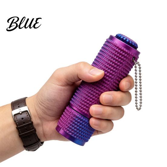 Stress Relief Gadget 3D Printed Spiky Fidget Toy with Ball Chain Gripper Sensory Portable Spinner & Clicker Travel Massage Stick Pain Stimming Tool