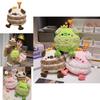Adorable Cartoon Pig Plush Toy Birthday Cake Candle Stuffed Animal Gift For Kids