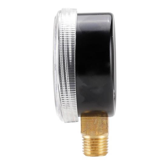 Y50 Hydraulic Pressure Gauge Multi-purpose Precise 1/4NPT 600PSI Bottom Entry Hard Oil Air Water Pressure Gauge for Air Tank
