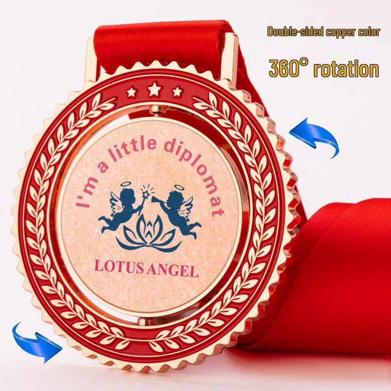 Daye Custom Sports Medals: Rotating Gold, Silver, and Bronze Awards for Champions