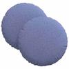 Seat Cushion Set 2 Pcs Denim Blue Ø30 X 13 Cm Fabric