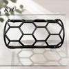 Non-toxic Reptile Supplies Honeycomb Climbing Shelf, Suction Cup Snake Tunnel Hide, Rest Platform Tank Accessories for Ball Python, Lizard,
