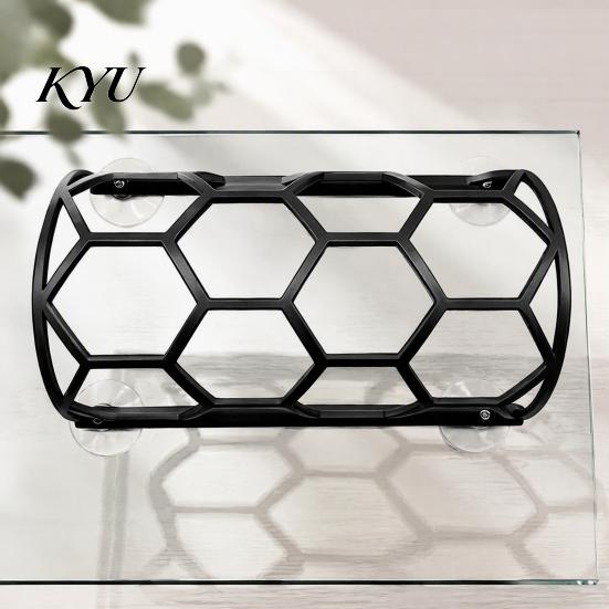 Non-toxic Reptile Supplies Honeycomb Climbing Shelf, Suction Cup Snake Tunnel Hide, Rest Platform Tank Accessories for Ball Python, Lizard,