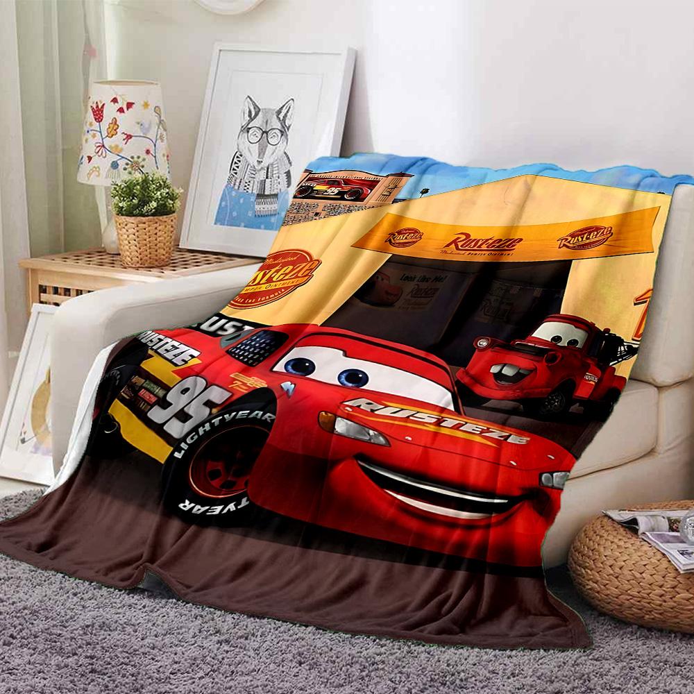 1pc Cars Movie Characters Flannel Blanket,Ultra Soft Warm Plush Throw for Home Bedroom Bed Sofa Cover Camping Picnic gift Y71711