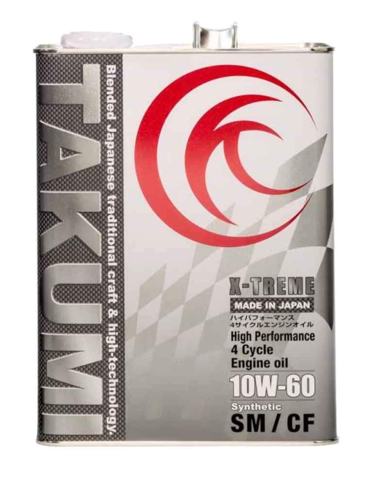 

Моторное масло 4л 10W-60 Синтетическое ПАО+ХИВИ TAKUMI Motor Oil
