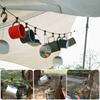 Compact Travel Clothesline Light Weight Camping Clothes Line Travel Washing Line with Hook Laundry Clothes Line