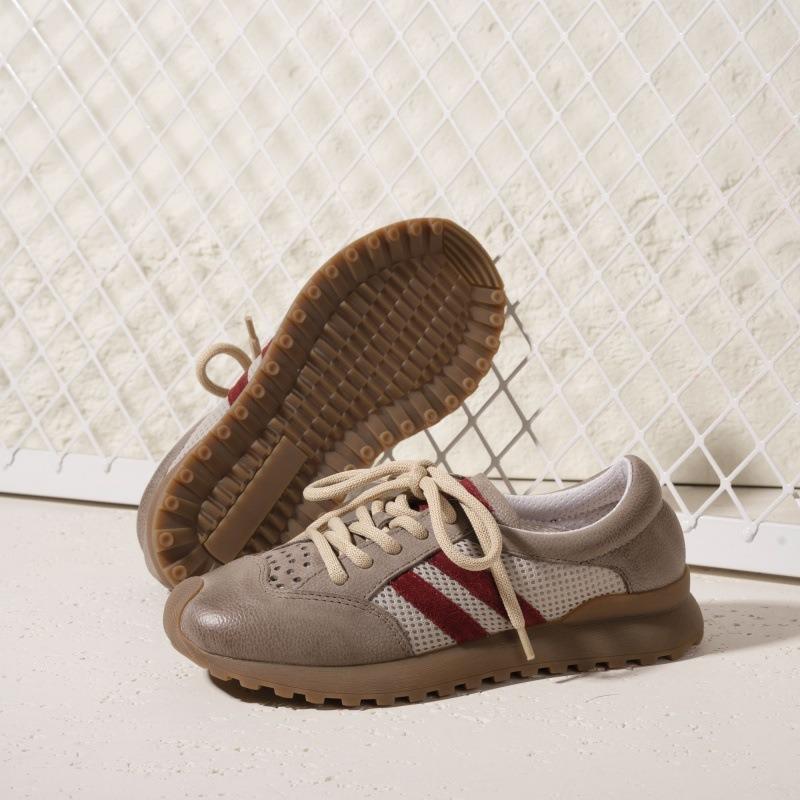 Retro shoes men's summer breathable casual men's shoes lace-up sports shoes men's trend versatile German training shoes