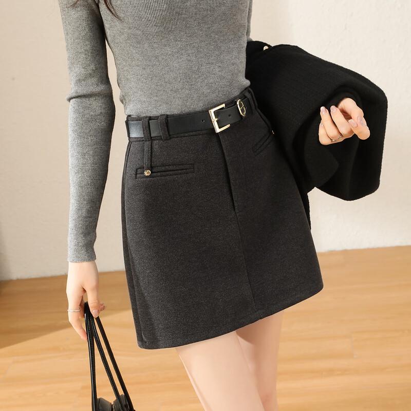 TERRE BLEUE Women s High-Waist A-Line Short Skirt 2XL