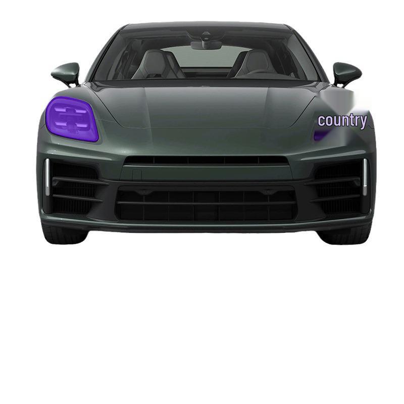 Porsche Panamera Color-Changing TPU Protective Film: Transitions from White To Purple/Black