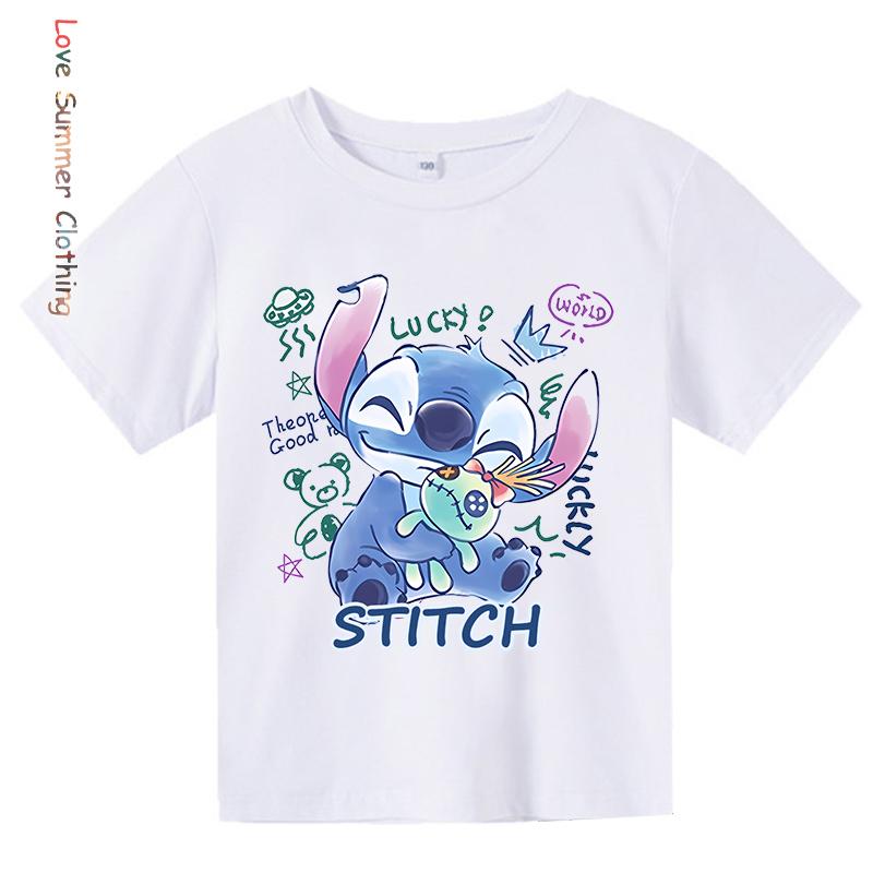 

stitch Детская толстовка с капюшоном Возраст 4-14 лет ангел HD-принт Мальчиковый пуловер Девочковая осенняя толстовка Длинный рукав Новинки для осени 140