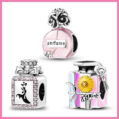 100% 925 Sterling Silver Various Perfume Charms Fit forNew Original Bracelet Diy Jewelry Making Best Gift For Women