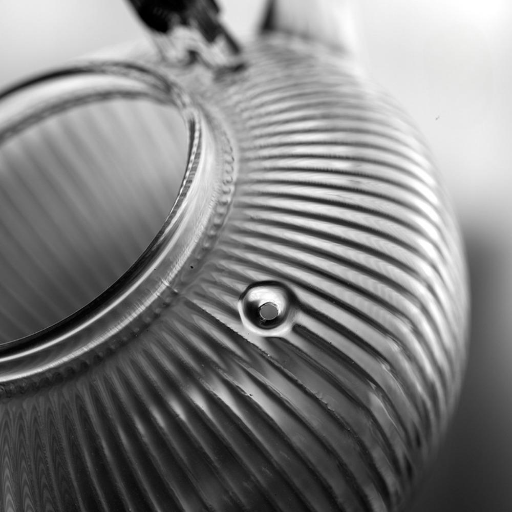 1 Pc Hammer Glass Teapot Household Thickened High Temperature Heating Electric Ceramic Stove Open Fire Tea Maker