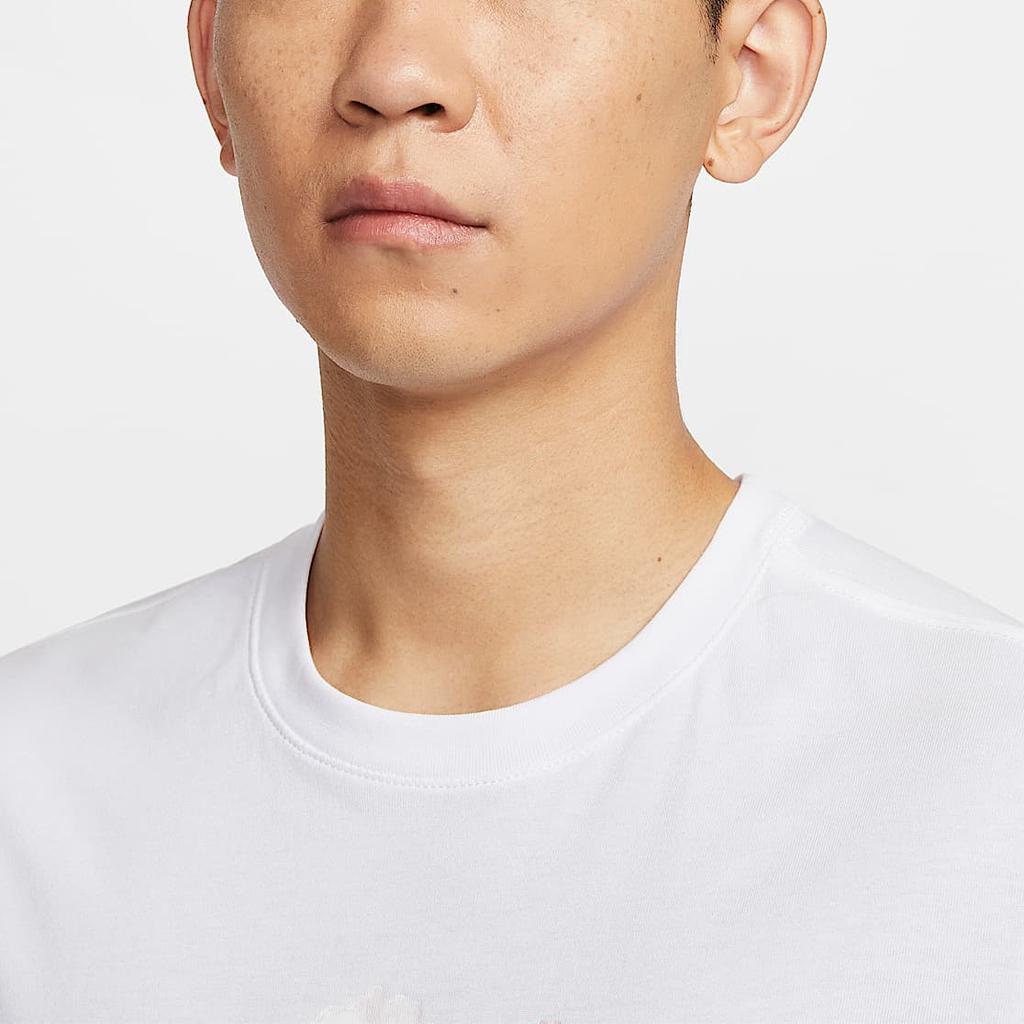 Nike Dopamine Print Pattern Round Neck Fashion Versatile Long Sleeve T-Shirt Men Tops White HJ3349-100