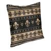 Luxury Black And Gold Fleur De Lis Pillow Covers Decoration Cute FleurDeLys Lily Flower Chair Cushion Square Pillowcase