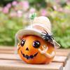 Halloween Pumpkin Statue Decoration Pumpkin Ornament for Halloween Spooky Halloween Pumpkin Decor Set for Home Party