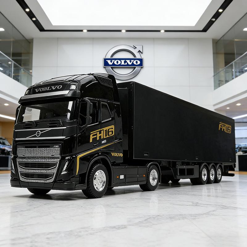 1:43 Volvo FH16 Globetrotter 750 XXL Trailer Alloy Car Model Diecasts & Toy Vehicles Miniature Scale Model Car Toy For Children