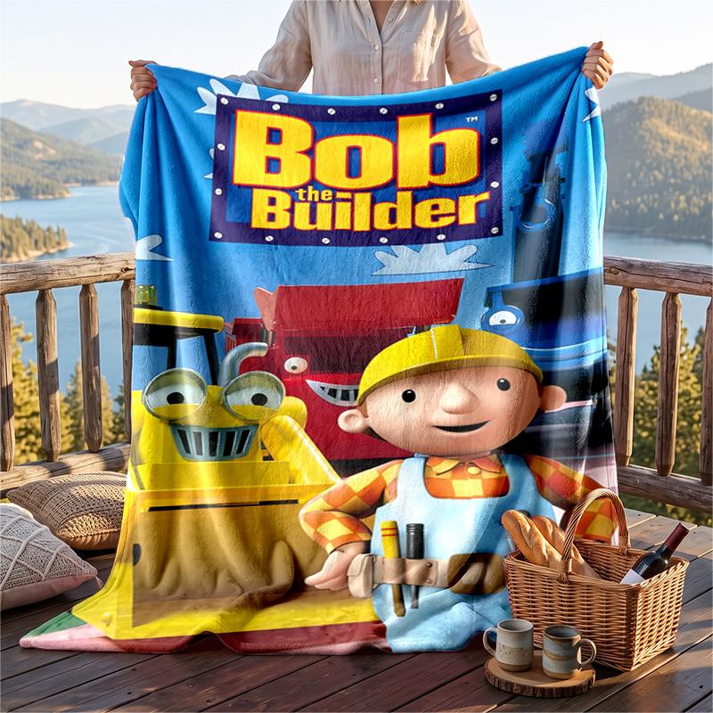 Coperta Calda in Flanella con Motivo Bob Aggiustatutto, Coperta Leggera e Confortevole per Letto e Divano