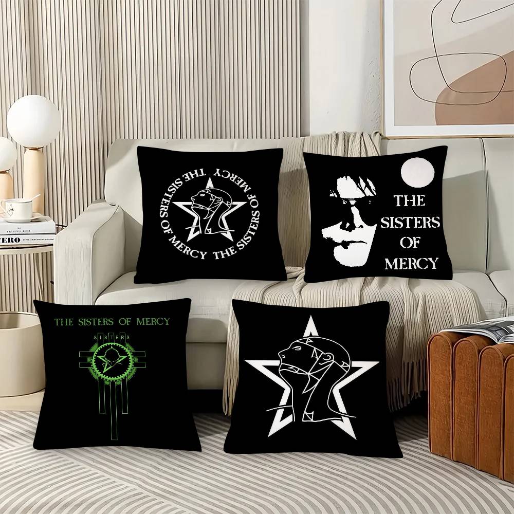 1Pc The Sisters Of Mercy Pillow Case Fashion Square Pillowcase Bedroom Sofa Room Ins Decoration Leisure