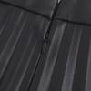 2024 European & American Style A-Line Black PU Pleated Skirt for Women - Perfect for Autumn/Winter