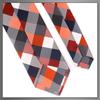 [Buzz Selection] Men's Checkered Necktie, BusinessCasual Style, Washable, Polyester, AC420 (Red)