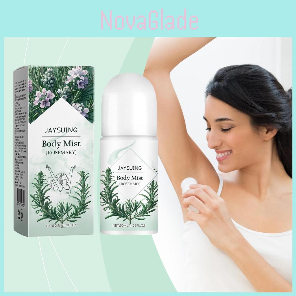 Jaysuing Rosemary Body Roll-on Long Lasting Refreshing Scent For All Skin Types 50ml