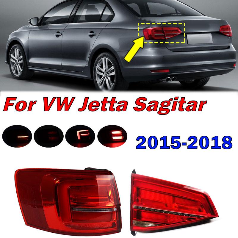 Auto Exterior Accessories Tail Light Turn Signal Lamp For Volkswagen VW Jetta Sagitar 2015 2016 2017 2018 Car Taillight Assembly