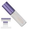 15 Pieces Small Lip Gloss Tube 1.2ML Lip Glaze Bottles Trial Packed Cosmetic Containers with Rubber Stoppers Purple