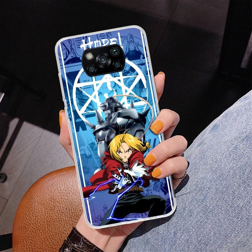 Fullmetal Alchemist Anime Phone Case For Xiaomi Poco X7 X6 X5 Pro F7 Ultra Redmi 15C 15 13C 13 12C 12 10 10A 10C 9 9A 9C 9T Cove