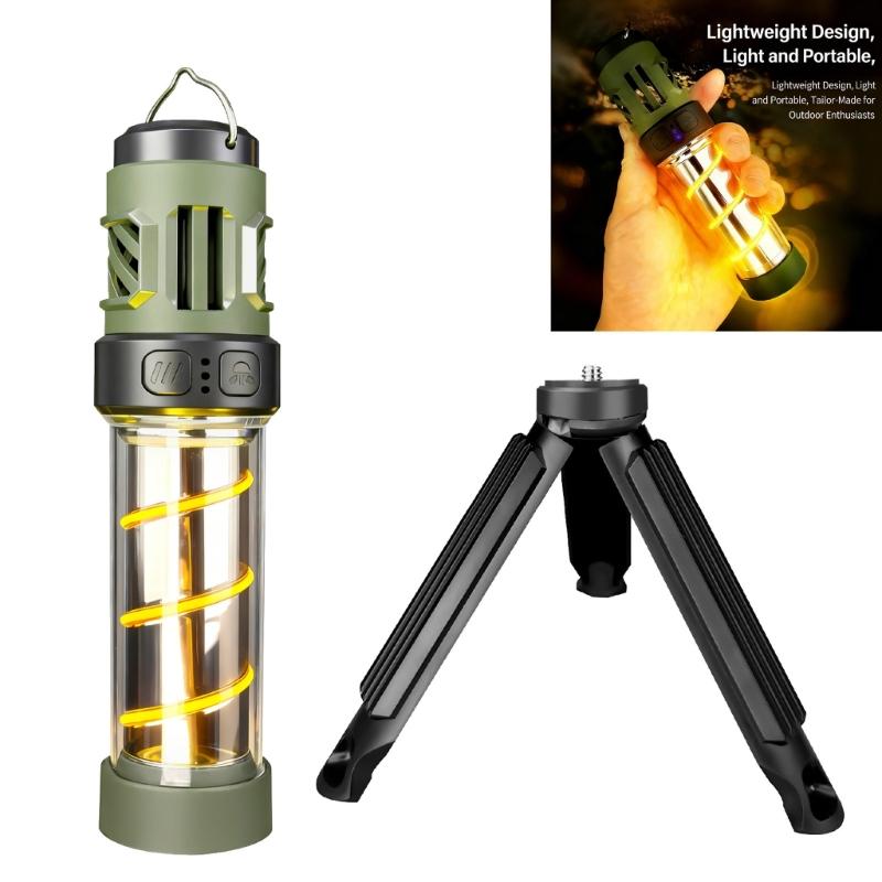 Plastic 5 Setting Camping Lamp with Adjustable Brightness Easy to Operate for Night Walks Campgrounds Home Power Outages
