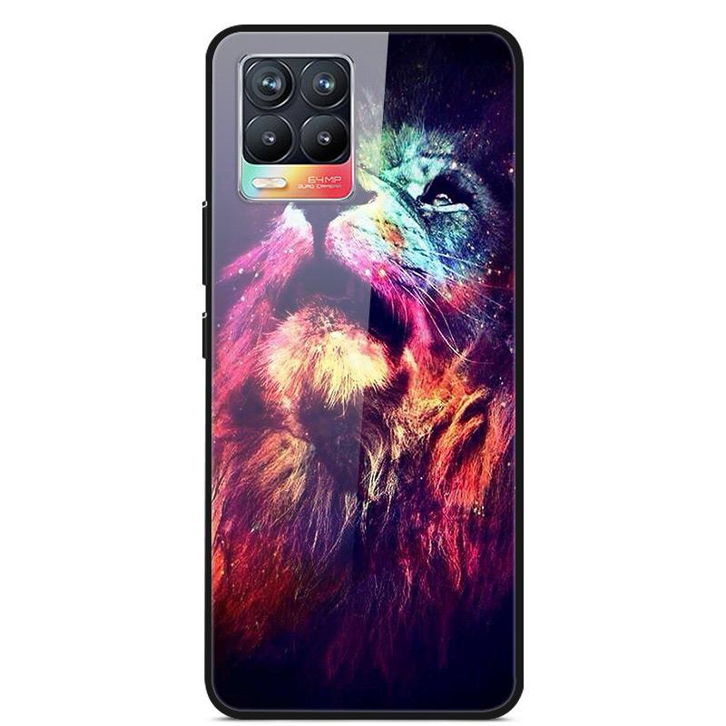 Glass Back Cover For Realme 8 Pro Case Tempered Glass Case For Realme 8 Pro 8i Realme 8 5G Phone Case Cover Realme8 5G Pro Funda