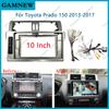 10.1 Inch Car Frame Fascia Adapter Canbus Box Decoder Android Radio Dash Fitting Panel Kit For Toyota Prado 2013-2017