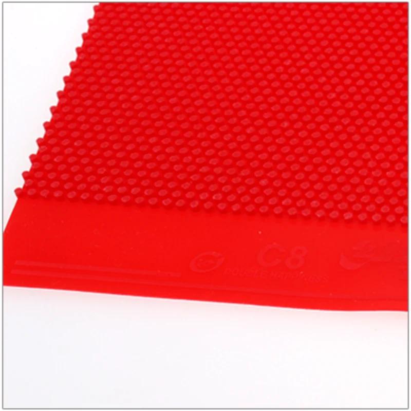 

Настоящая накладка для настольного тенниса DHS C8 Original Defensive+ Loop Pips-long Topsheet OX DHS Ping Pong Sponge C8-OX Red 1 Pcs