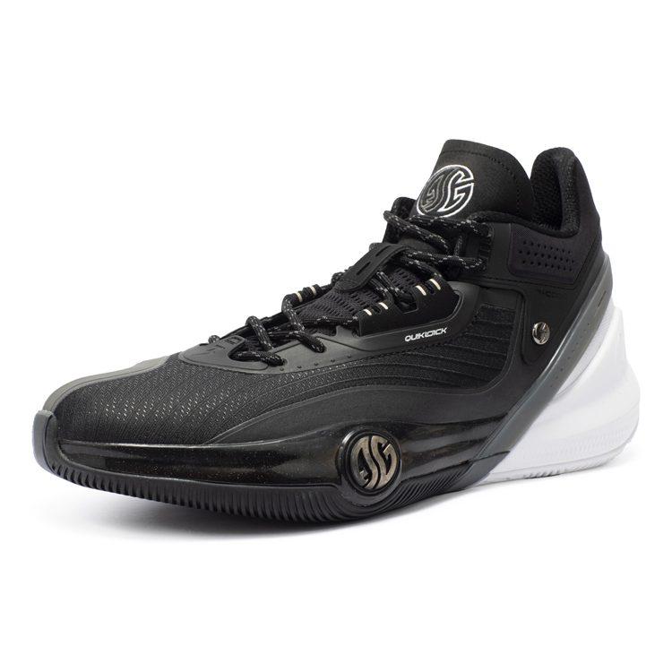 361 AG3 Aaron Gordon 3 Cushioning, Wear Resistant Mid Top Performance Basketball Shoes Men's Obsidian Black 572241106-1