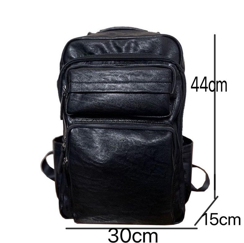 Men's Cowhide Business Backpack: Large Capacity Trendy Travel & Laptop Bag 2025