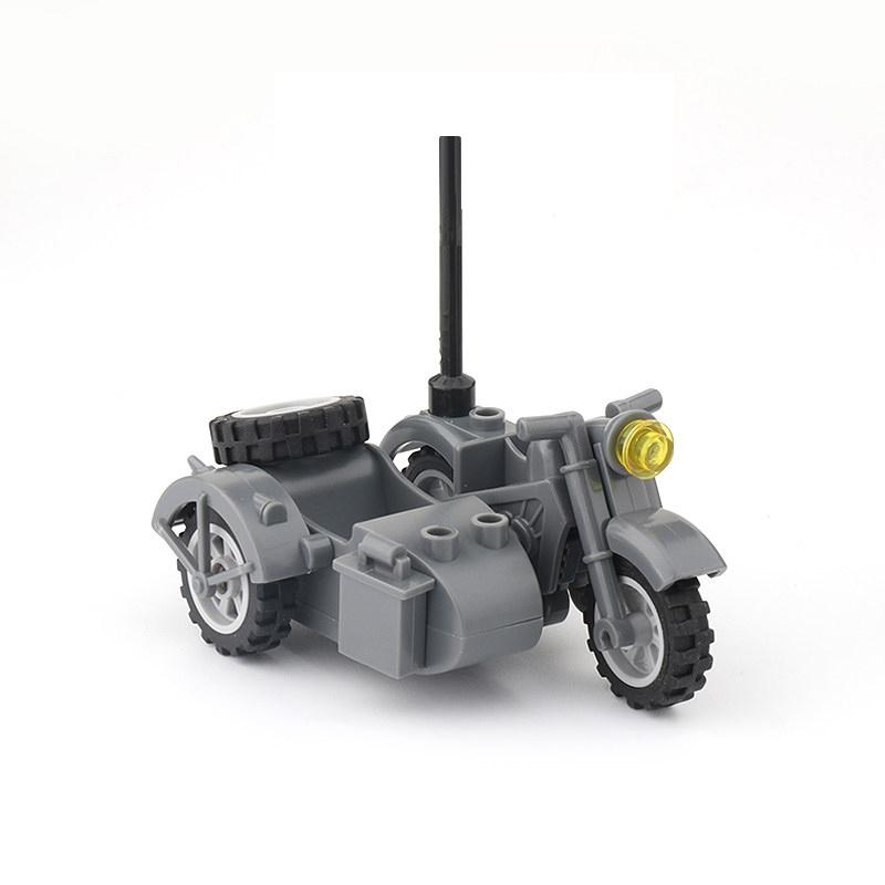 MOC WW2  Green Gas Mask  Military Soldiers Accessories Warfare Motorcycles Ammunition Box Equipment  Bricks Toys Kids Gift