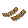 Peranakan Chopstick Rests (Orange) - Peranakan Culture Singapore Malaysia Phoenix Peony Crane Butterfly Rose - Available in 10 Colors - Price for 2