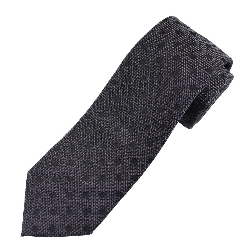 [Michiko London] Necktie, Gift Box Included, Italian Fabric, Made in Japan, Polka Dot, Silk & Cotton, Gift, Present, Men's & Women's, Unisex,