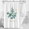 Tropical Green Plant Shower Curtain Leaves Printed Washable Bath Curtain Waterproof Polyester Fabric Bathroom Accessories Modern