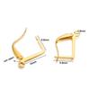 50pcs/lot French Earring Hooks Lever Back Open Loop Setting For DIY Earring Clips Clasp Jewelry Making Supplies Accessories