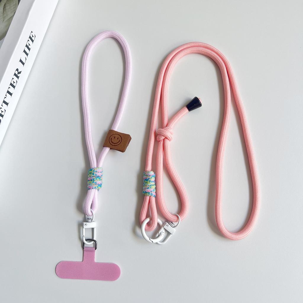 Simple Two-in-one Mobile Phone Lanyard, Crossbody Strap, DIY Wrist Short Rope, Multi-Functional Adjustable Fancy Lanyard