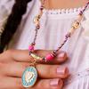 Heart Shape Copper Pendant Necklace With Electroplating For Daily Accessory Gift For Men Women