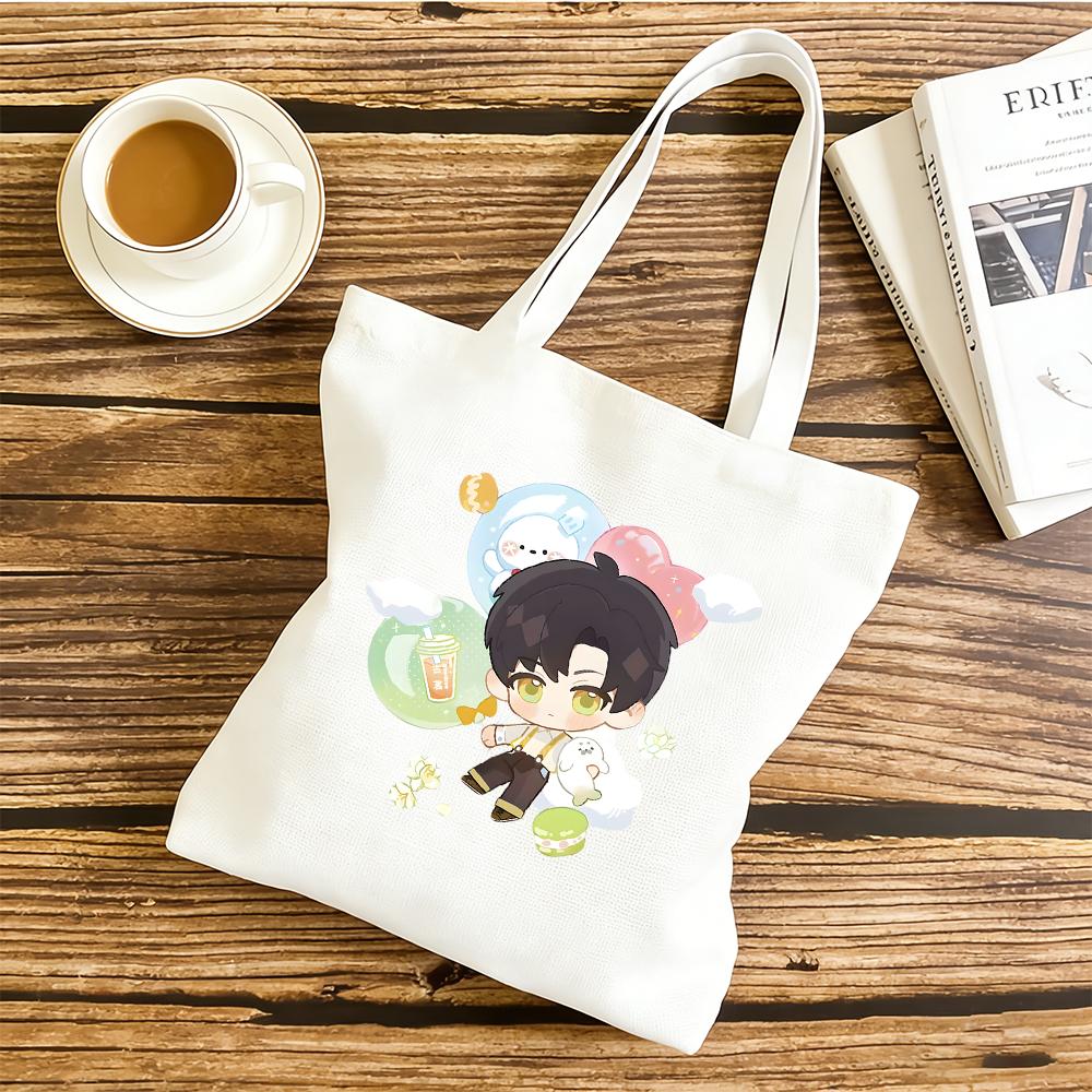 Love and Deepspace Zayne Colorful Printed Canvas Bag 30x35/35x40CM Anime Cosplay Storage Shoulder Bag Fans Gift New